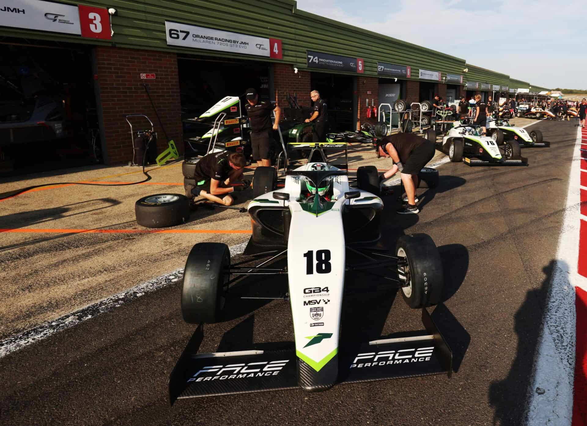Pace Performance motorsport team in GB4 Championship