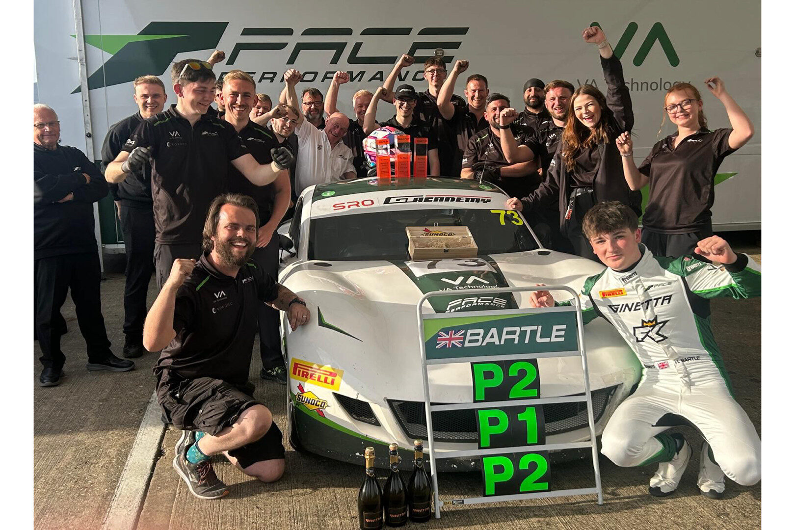 Harry Bartle Ginetta Junior Championships Race Winner
